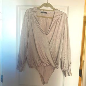 Abercrombie & Fitch cheetah print bodysuit size XL